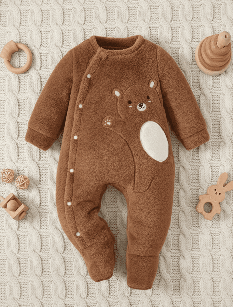 Grenouillère chaude - pyjama fille chaud et confortable