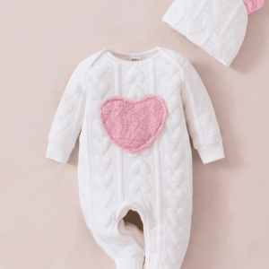 Grenouillère motif cœur