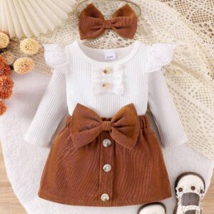 Body et jupe en velours