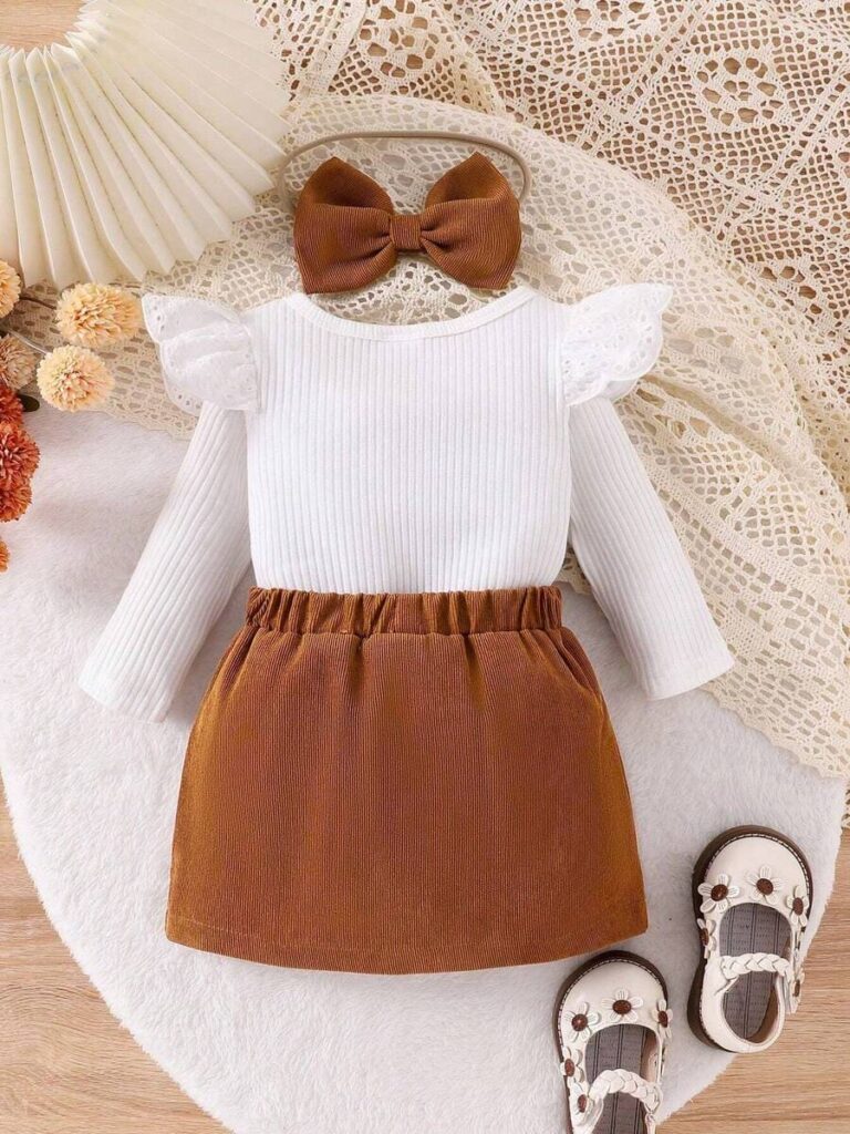 Body et jupe en velours