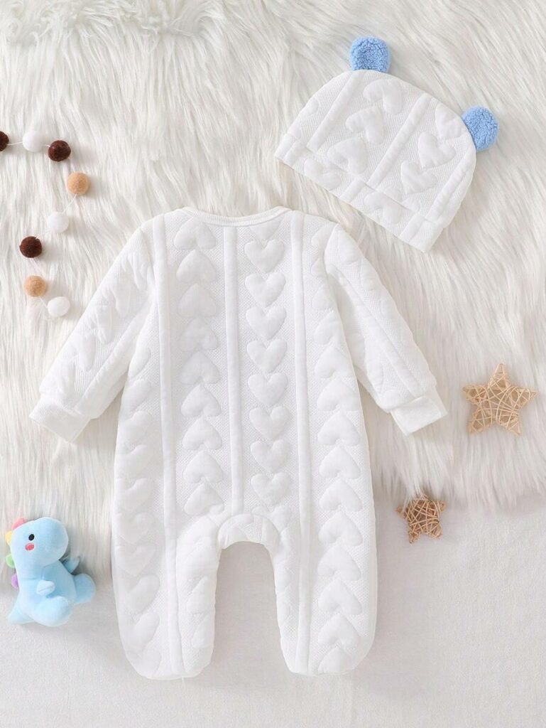 Grenouillère motif cœur