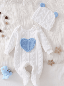 Grenouillère motif cœur