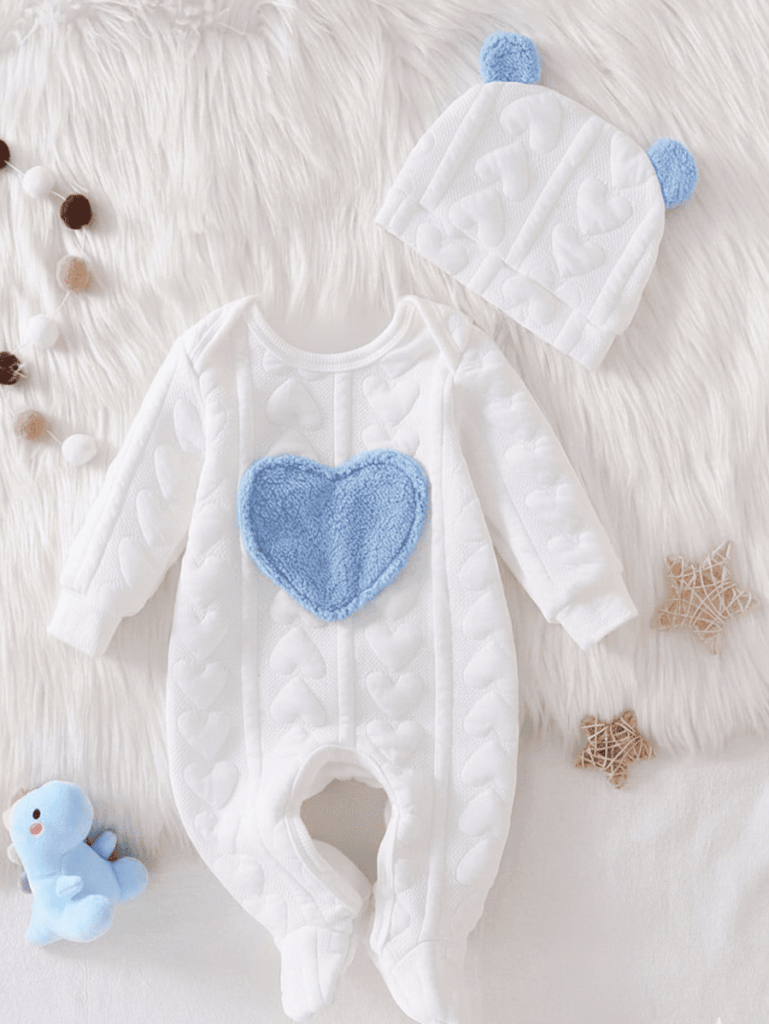 Grenouillère motif cœur