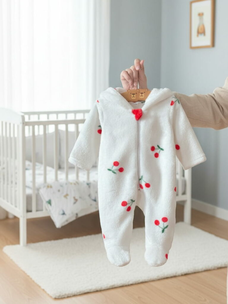 Grenouillère avec capuche - pyjama fille en coton doux respirant