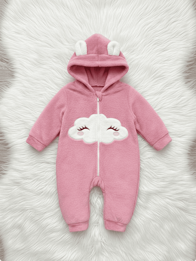 Combinaison bébé toute douce rose - grenouillère bébé pour sommeil confortable