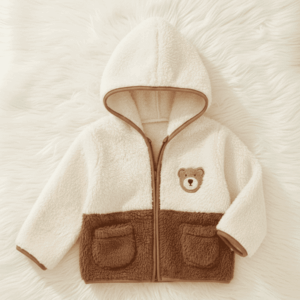 Veste à capuche bi-color