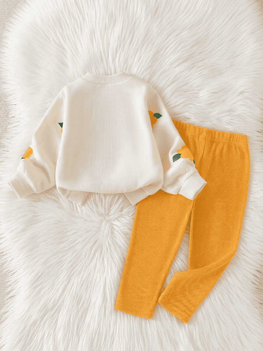 Ensemble pull molletonné - ensemble fille tendance avec design moderne