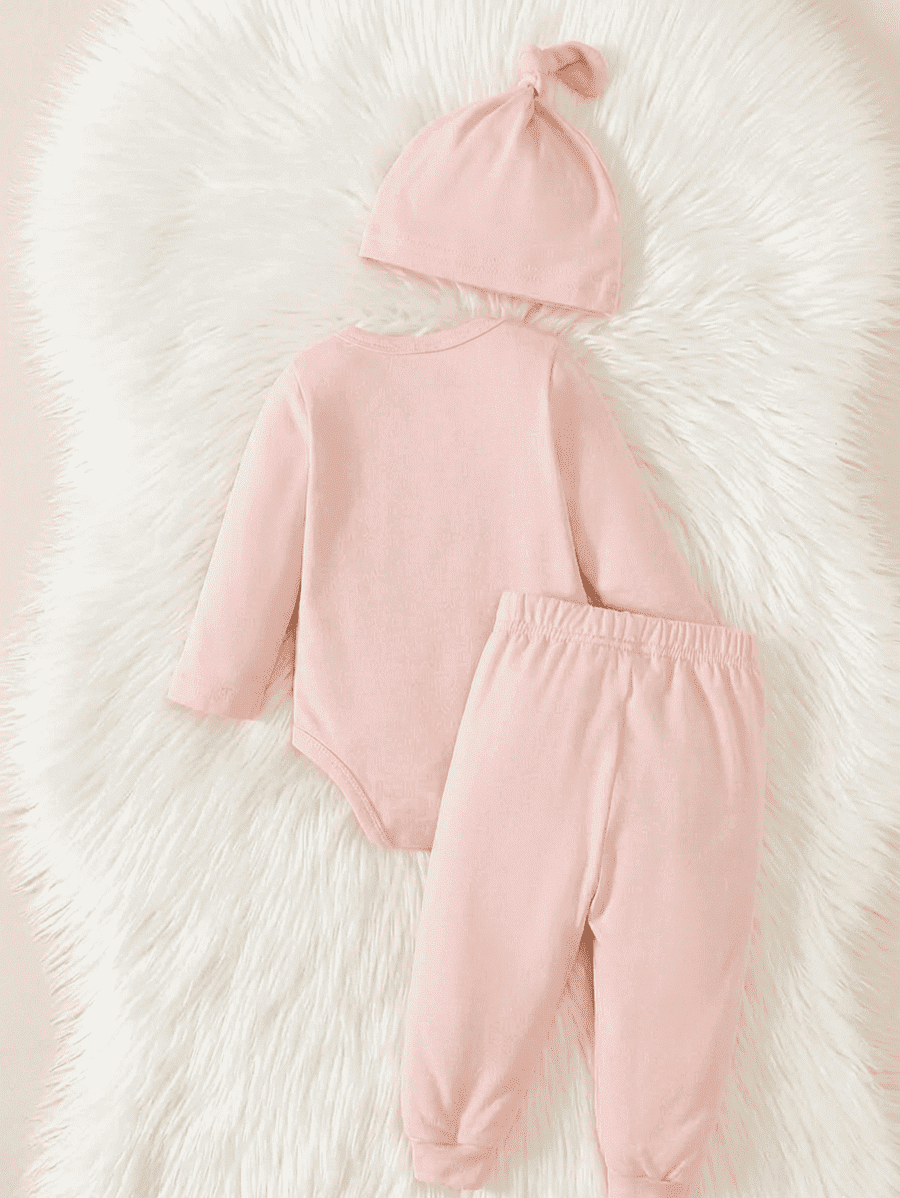 Bodies en 3 pièces - ensemble bébé fille pratique et confortable