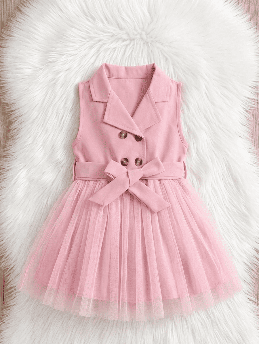 Robe-fille-blazer-tutu-rose - Kidzaz