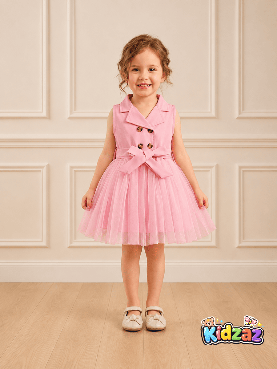Robe-fille-blazer-tutu-rose - Kidzaz