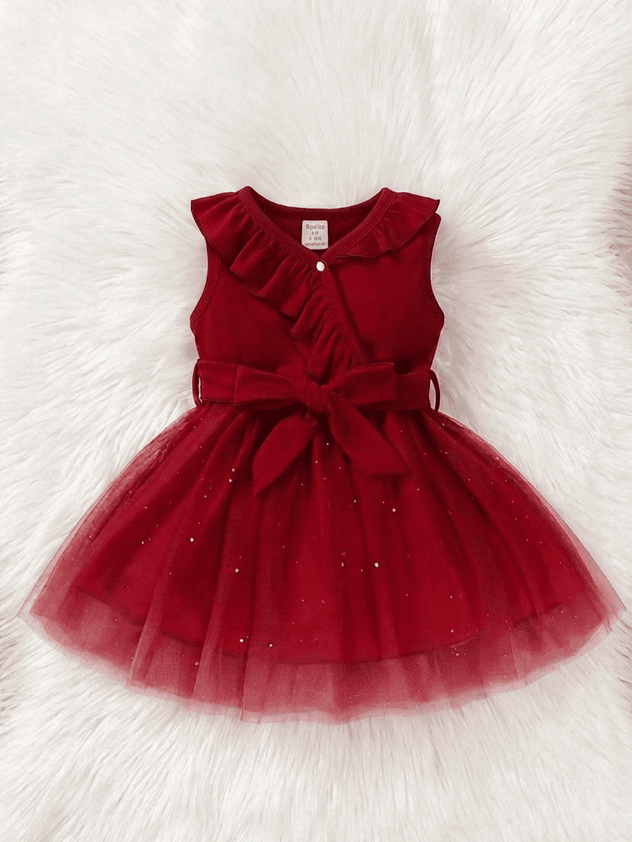 Robe de ceremonie bordeaux imperiale et robe rouge elegante pour fille - Kidzaz
