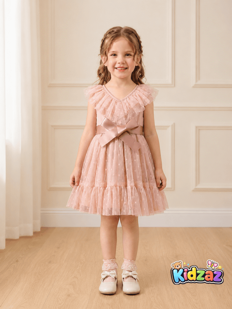 Robe elegante fille tenue ceremonie fete chic - Kidzaz