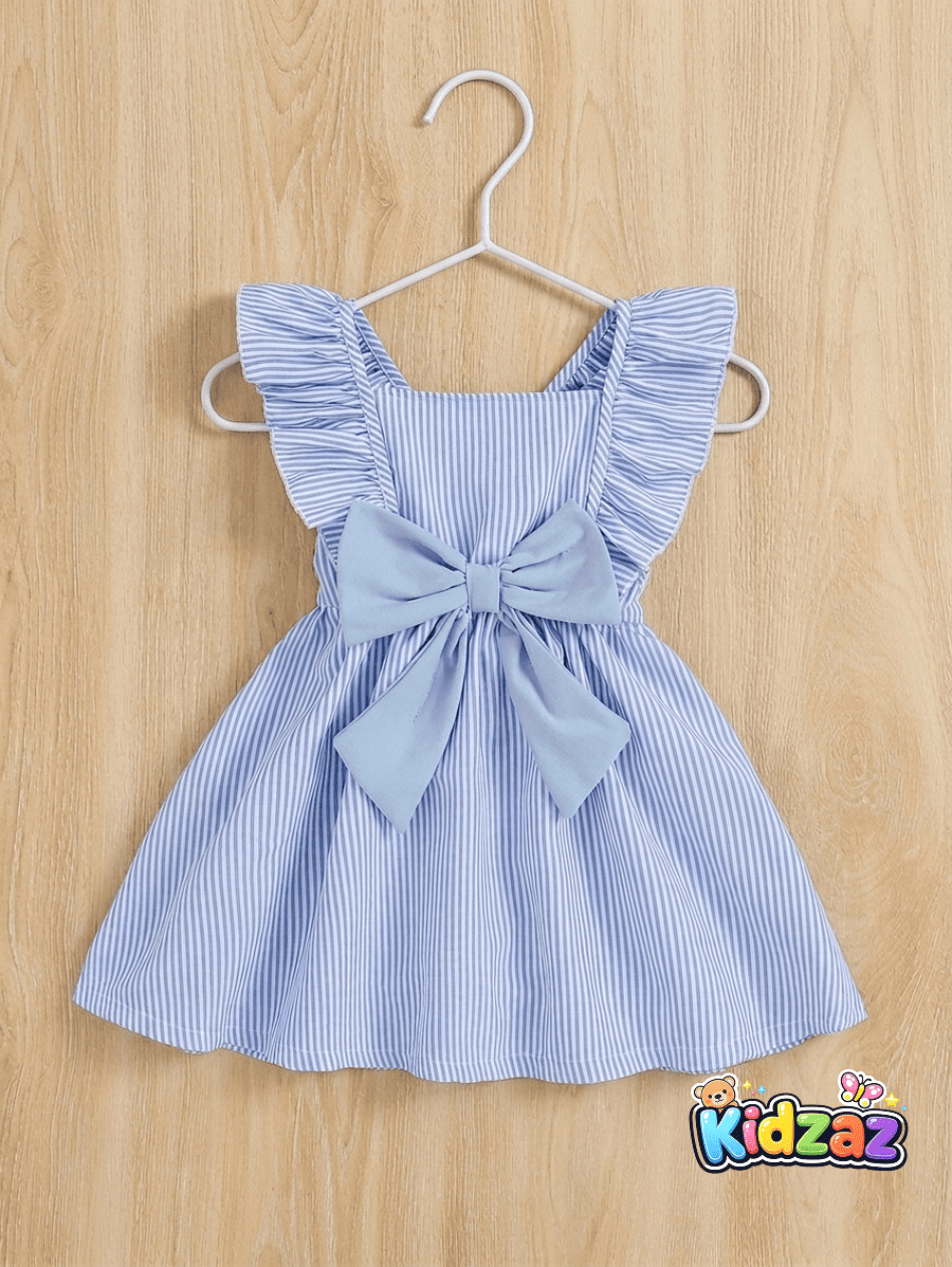 Robe dete fleurie romantique fille tenue legere a fleurs bleu - Kidzaz (6)